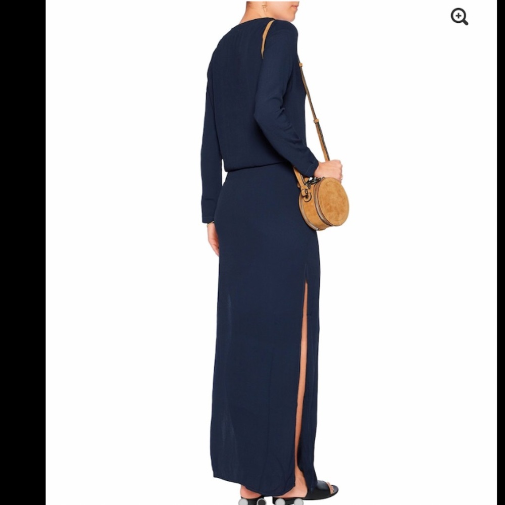 Monrow Lace-up crepe maxi dress NWOT - Picture 4 of 6